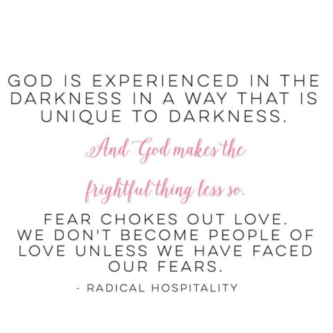 Fear chokes out love