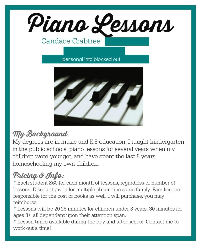 Piano lessons flyer template free simple, hall of fame the script piano sheet music easy free