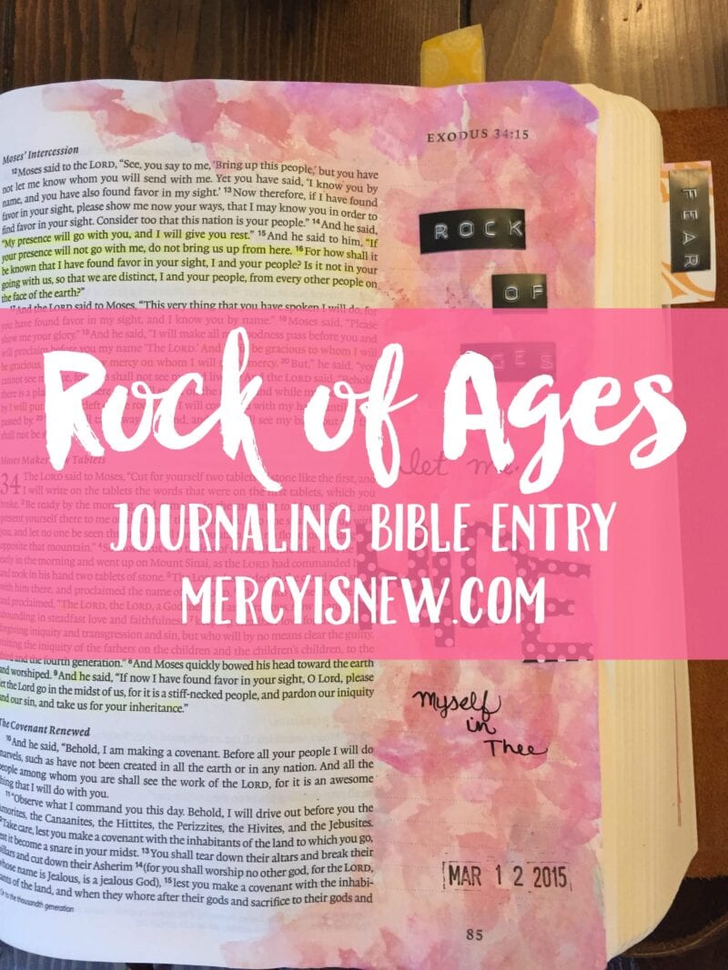 Rock of Ages Journaling Bible Entry