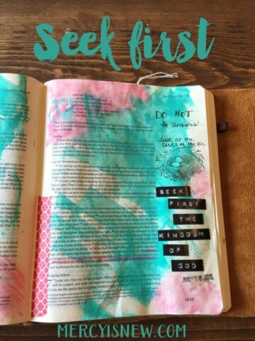 Seek First journaling bible