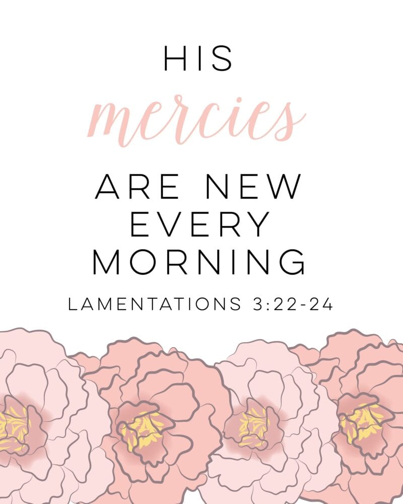 his mercies are new free printable