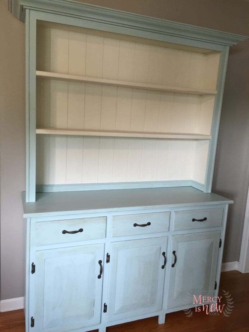 Chalk Paint Hutch with Handles