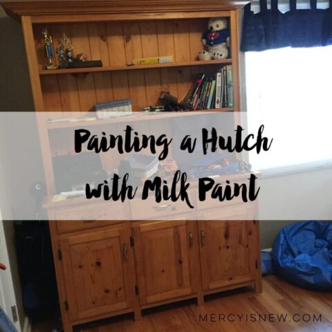 Painting a Hutch with Milk Paint