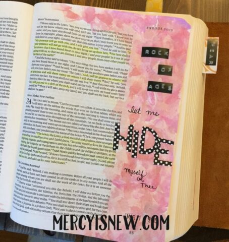 Rock of Ages Journaling Bible Entry 5