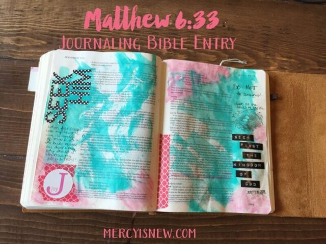 Seek First Journaling Bible Entry